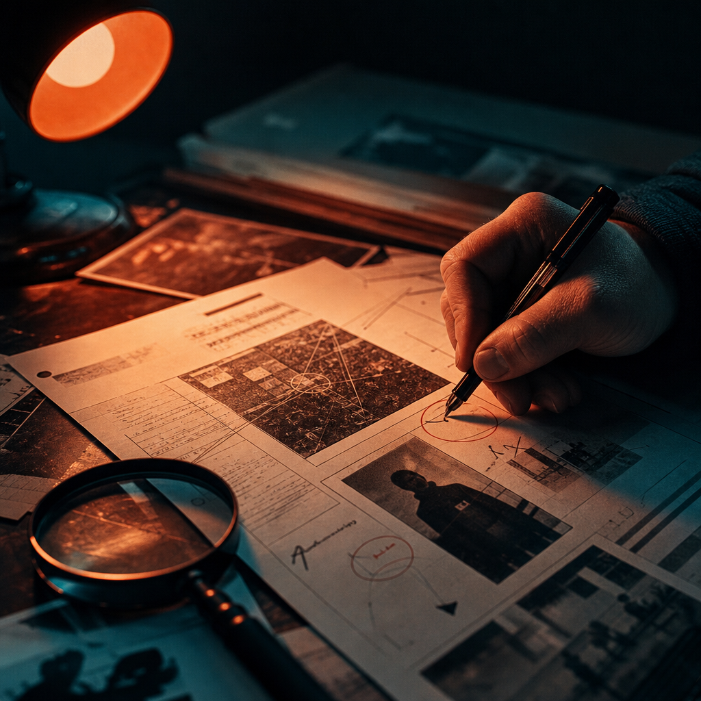 Methodical documentation of a private investigation case file